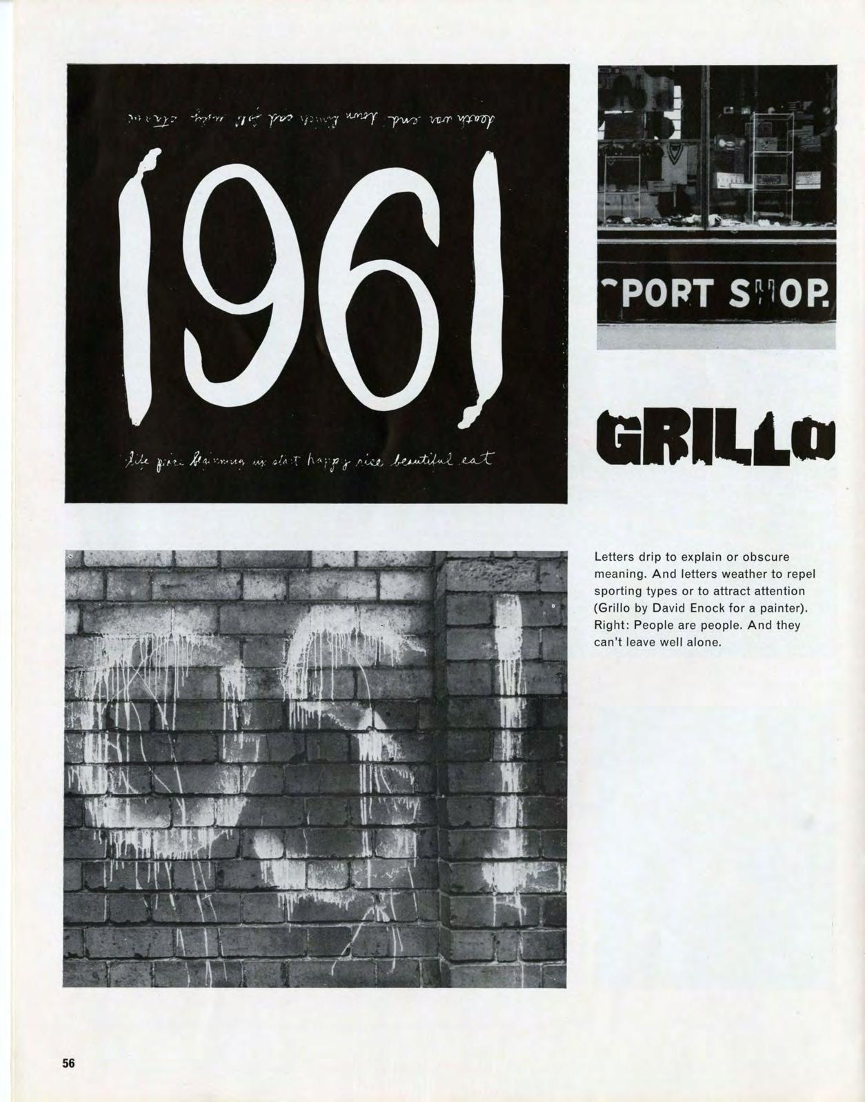 Street Level Feature in Typographica - Read all the descriptions on all the pages
London 1962